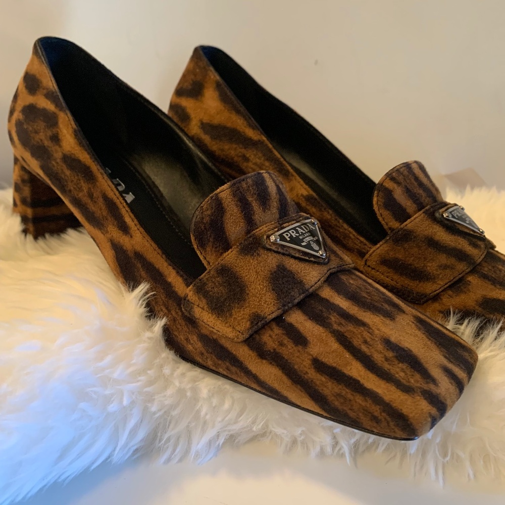 New - Animal Print Prada Loafer!
